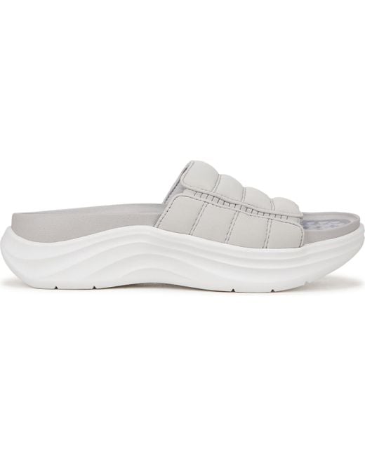 Dr. Scholls Gray Feel Free Recovery Slide Sandals