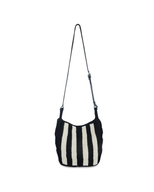 The Sak Black Los Feliz Crochet Small Crossbody Bag