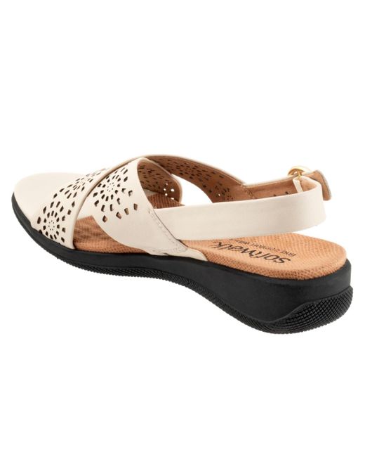 Softwalk® White Tillman Sling Perf Sandal