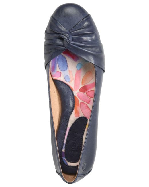 born navy blue flats