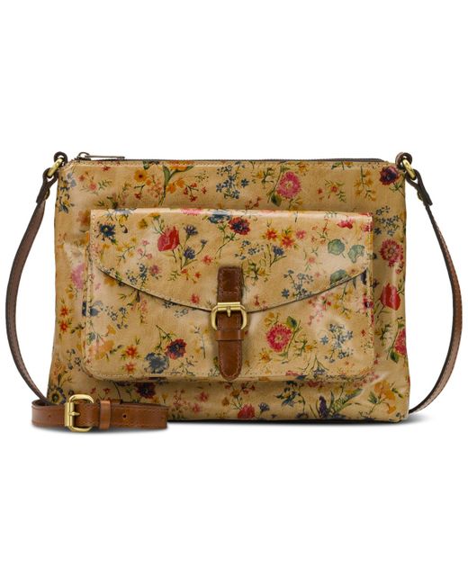 Patricia Nash Natural Kirby East West Leather Crossbody