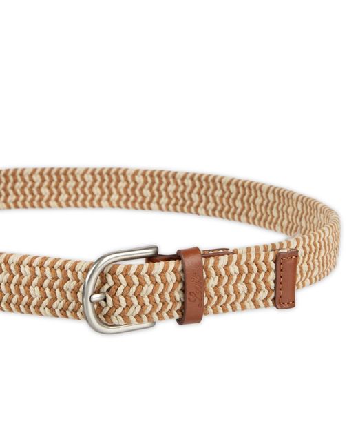 Levi's Natural Fully Adjustable Two-tone Braided Rope Belt
