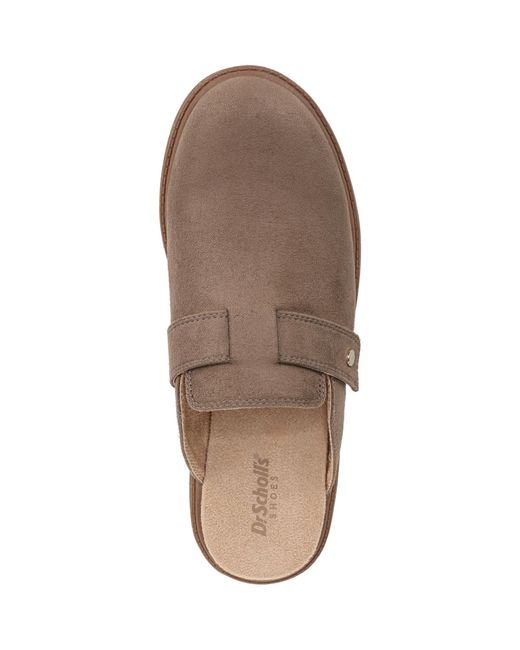 Dr. Scholls Brown Calm Round Toe Clogs