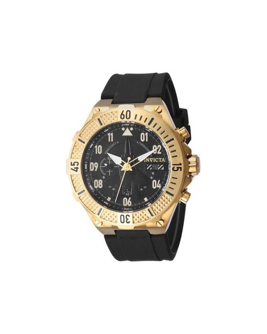 INVICTA WATCH Black Aviator Quartz Multifunction Dial Watch for men