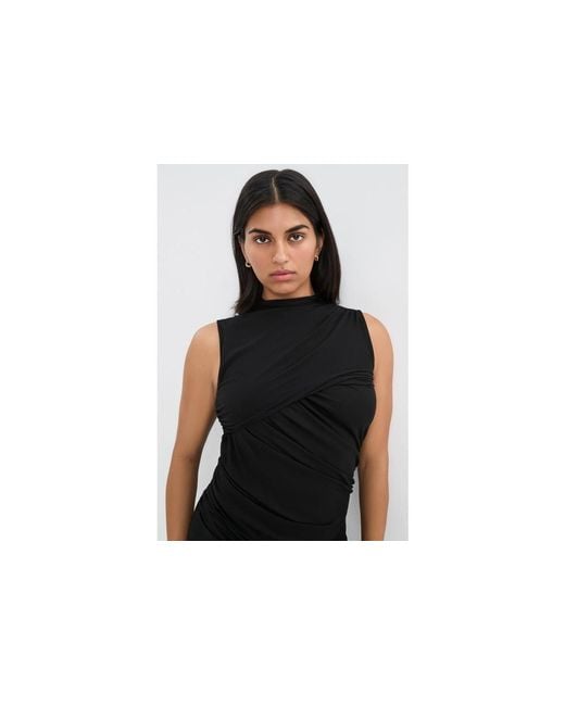 MARCELLA Black Huron Dress