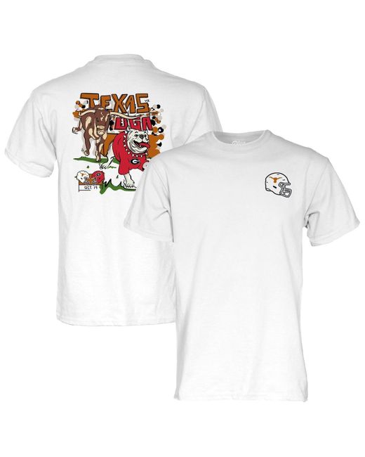 Blue 84 White And Texas Longhorns Vs. Georgia Bulldogs 2024 Matchup T-shirt