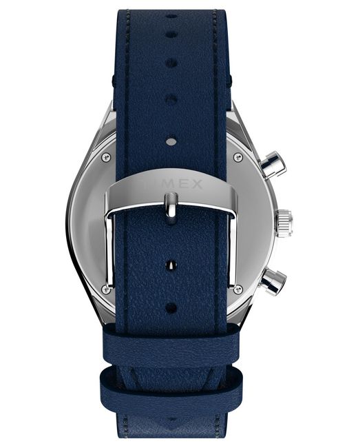Timex Blue Chronograph Leather Watch for men