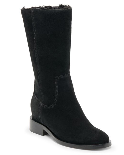 Dolce Vita Black Kedra H2o Slip On Cozy Tall Cold Weather Boots