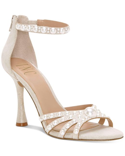 INC International Concepts Natural Riolana Pearl Evening Sandals, Created For Macy's