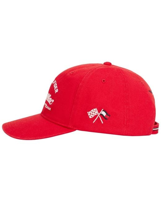Tommy Hilfiger Red Script Logo Baseball Cap for men