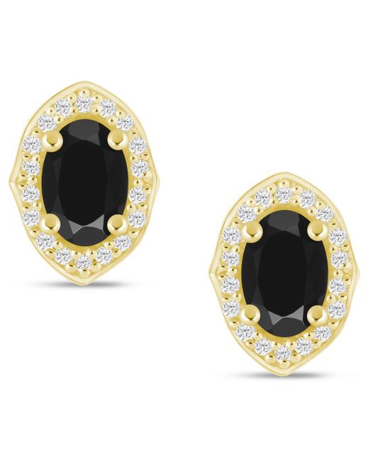 Macy's Metallic Gemstone And Diamond ((1/5 Ct. T.w.