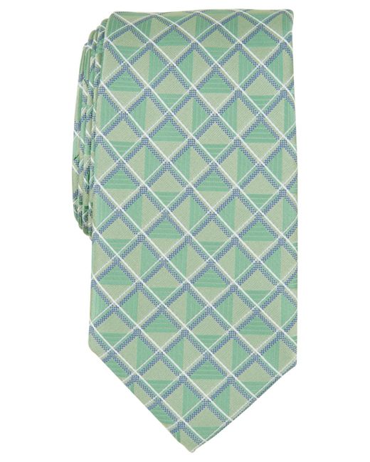 Perry Ellis Karmen Grid Tie in Green for Men | Lyst