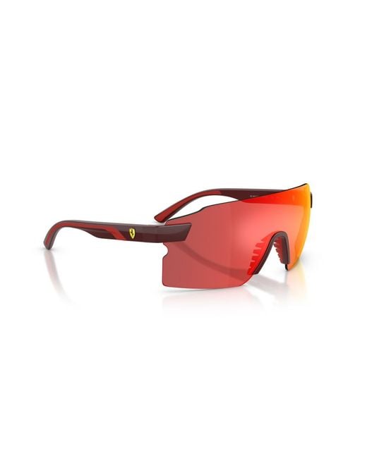 Scuderia Ferrari Red Rectangle Sunglasses