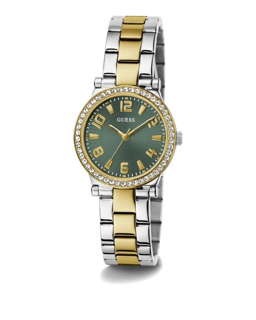 Guess Metallic Analog Two-tone Stainless Steel Watch