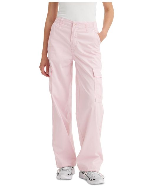 Levi's Pink '94 baggy Cotton High Rise Cargo Pants