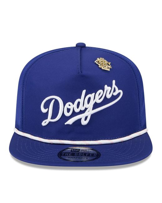 KTZ Blue Los Angeles Dodgers 2025 Big League Chew Golfer Snapback Hat for men