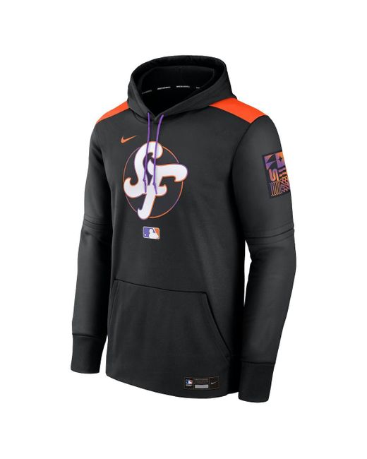Nike Black San Francisco Giants 2025 City Connect Authentic Collection Performance Pullover Hoodie for men