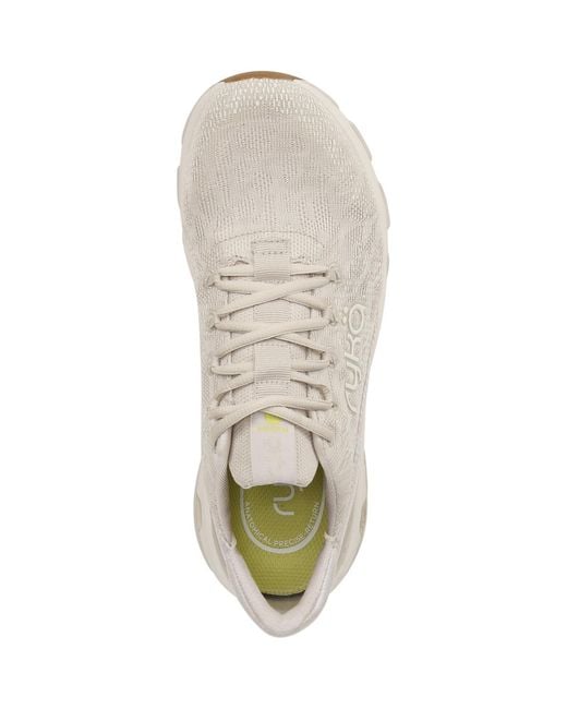 Ryka White Devotion X Lace Up Walking Sneakers