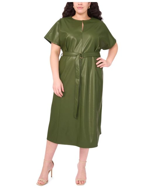 slim fit dress slacks Khari Bottle Green High-Neck Twisted Maxi Dress With Drape – Club L London main image 1