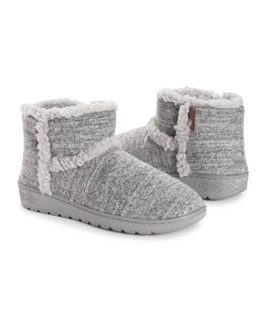 Muk Luks Gray Aubree Bootie