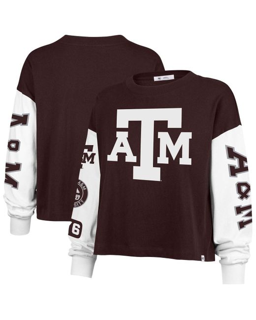 '47 Brown Texas A&m aggies Sydney Long Sleeve T-shirt