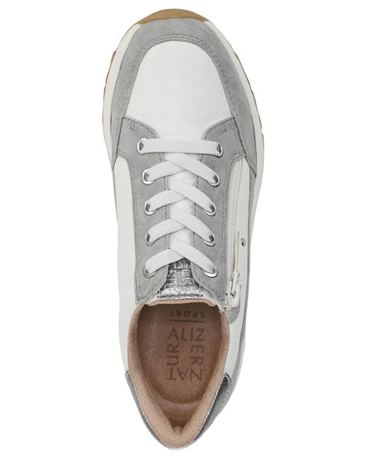 Naturalizer White Jace Lace-up Sneakers