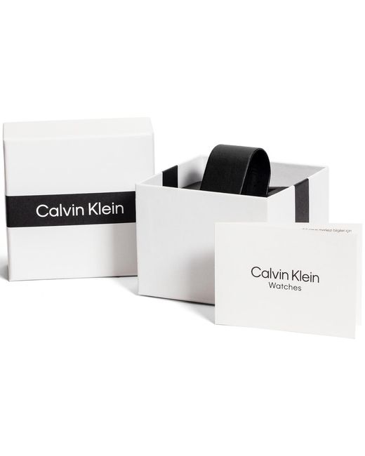 Calvin Klein Natural Dapper Leather Strap Watch for men