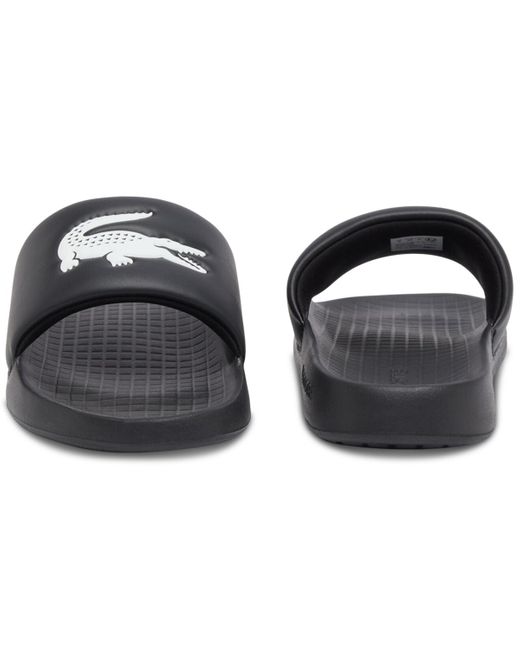 Lacoste White Logo Serve Slides 1.0 for men