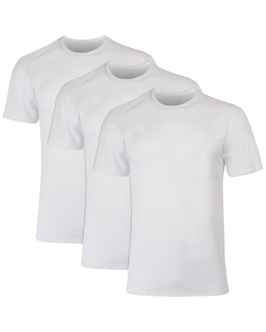 Hanes White 3pk. Ultimate Moves X-temp Performance Crewneck T-shirts for men