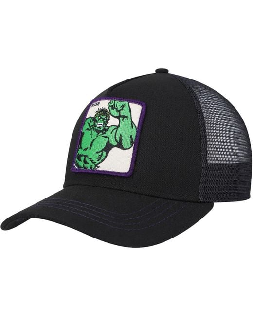 Lids Green Hulk Retro A-frame Snapback Hat for men