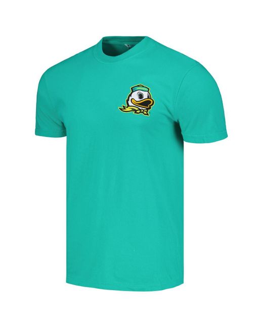 Image One Green Oregon Ducks Baseball Flag Comfort Colors T-shirt for men