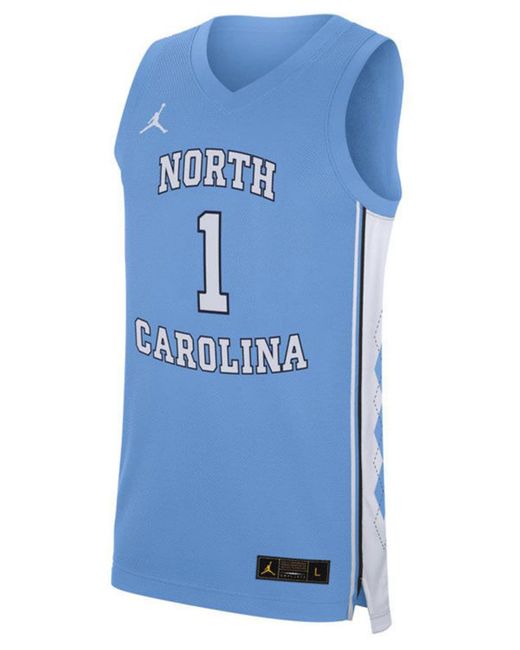 Nike Blue North Carolina Tar Heels Replica Basketball Road Jersey for men