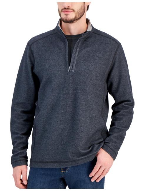 Tommy Bahama Blue Bayview Reversible Quarter-zip Sweater for men