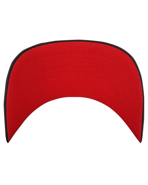 '47 Red 47 Brand Chicago Hawks Overhand Logo Side Patch Hitch Adjustable Hat for men