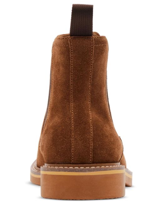 Steve Madden Brown Persee Suede Chelsea Boot for men
