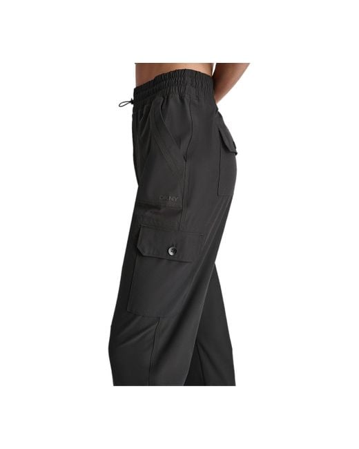 DKNY Black Sport Drawcord-waist Cargo jogger Pants