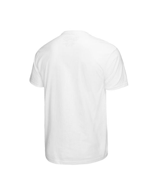 Mitchell & Ness White Scottie Pippen Chicago Bulls Hardwood Classics Commemorative Player Collage T-shirt for men