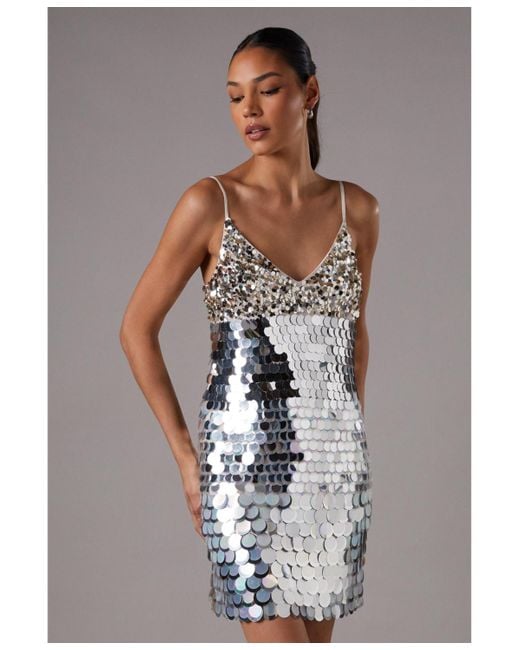 Coast Blue Sequin Cami Mini Dress