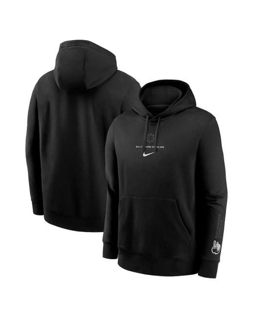 Nike Black Philadelphia Phillies Lights Out Club Fleece Pullover Hoodie for men