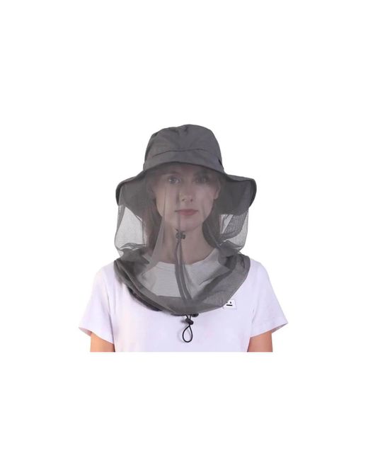 Ayamaya Gray Safari Explorer Mosquito Net Hat