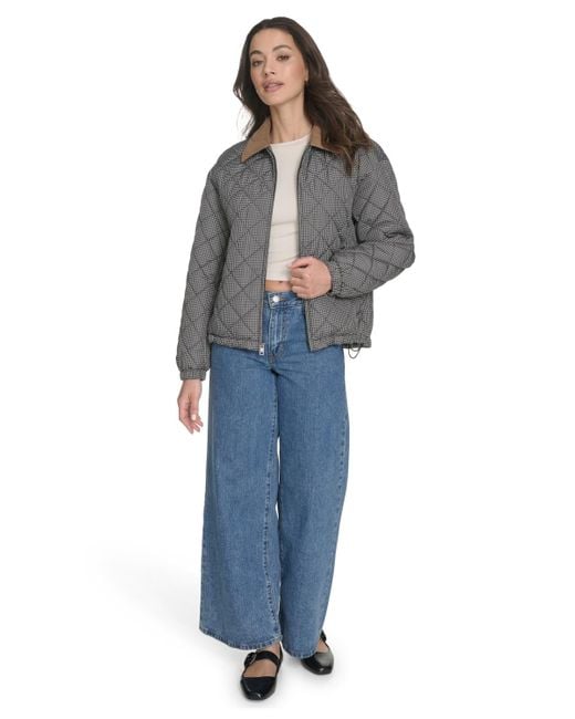 Levi's Gray Regular Diamond Quilted Jacket