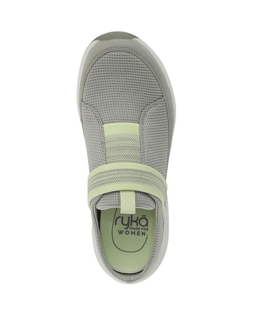 Ryka White Engage Washable Round Toe Mules