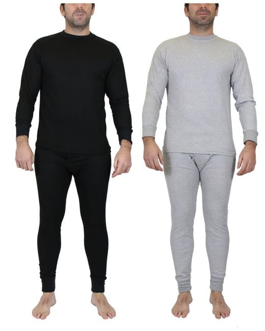 Galaxy By Harvic Cotton Winter Thermal Top And Bottom, 4 Piece Set in ...