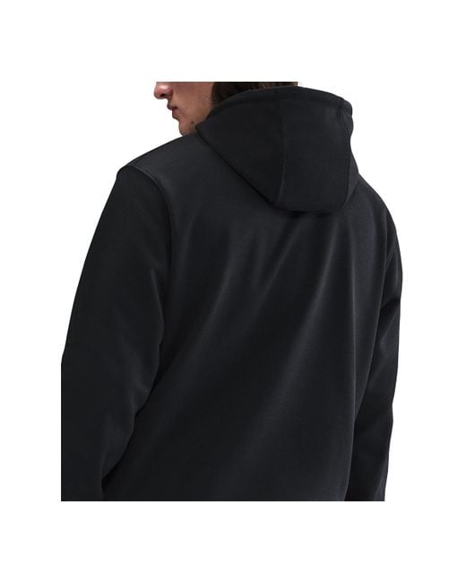 Nike Black Club Fleece Athletic-fit Logo Hoodie for men