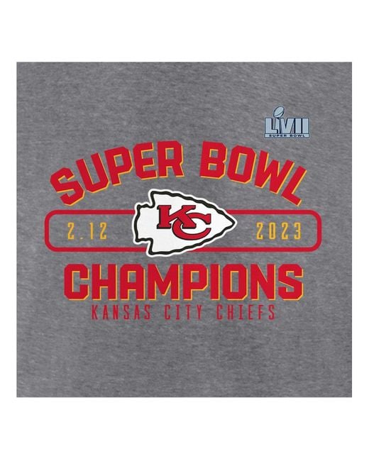 Men's Fanatics Branded Red Kansas City Chiefs Super Bowl LVII