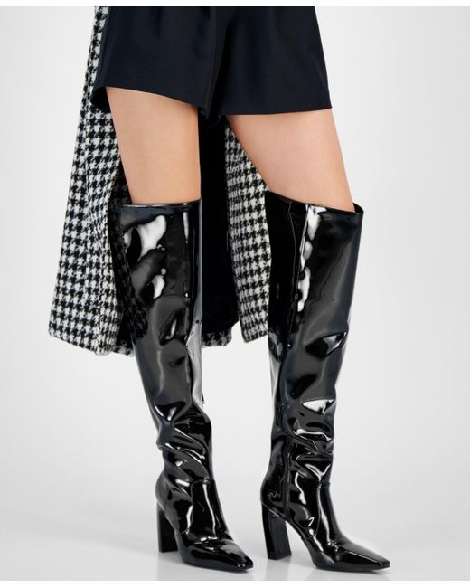 INC International Concepts Black Orisa Over-the-knee Boots