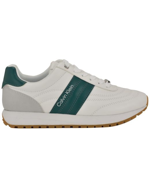 Calvin Klein Gray Tatyann Retro Lace-up Sneakers