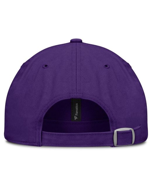 Fanatics Purple Lsu Tigers Archer Adjustable Hat for men