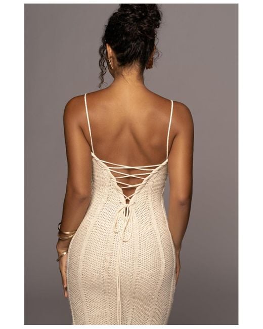 JLUXLABEL Gray Cabana Views Crochet Dress