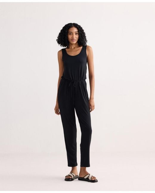 REISTOR Blue Relaxed Drawstring Jumpsuit